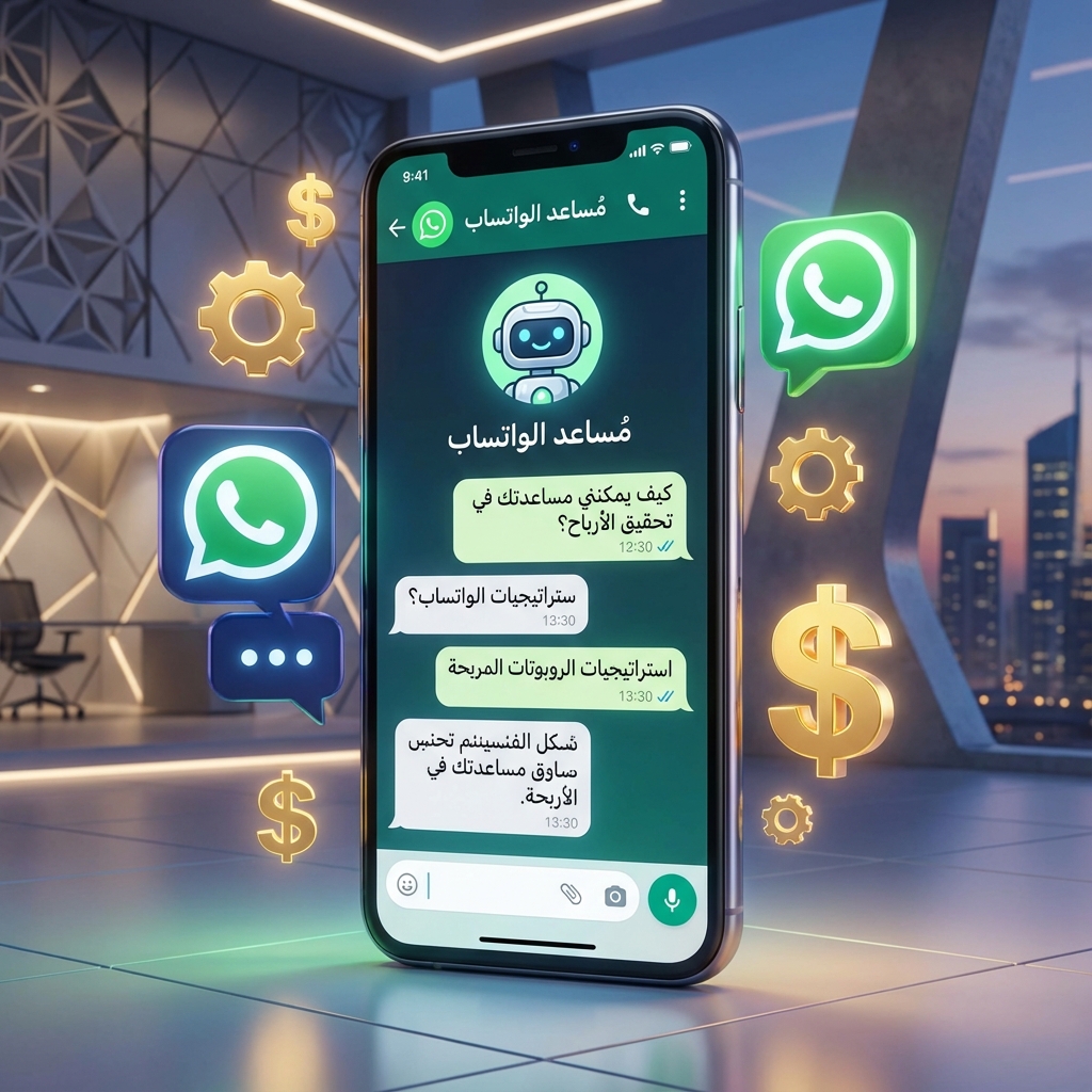 شات بوت واتساب: أسهل طريقة لإنشائه بدون برمجة وكيف تربح من بيعه لعملائك